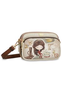 Beżowa Damska Torebka Anekke Edycja Limitowana. Kolor: beżowy. Wzór: aplikacja. Materiał: zdobione. Styl: casual #8