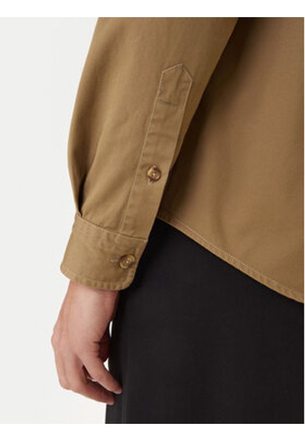 BOSS Koszula H-Owen 50556121 Khaki Relaxed Fit. Kolor: brązowy. Materiał: bawełna