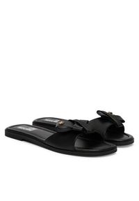 Love Moschino - LOVE MOSCHINO Klapki JA28142G0OIE0000 Czarny. Kolor: czarny. Materiał: skóra #3