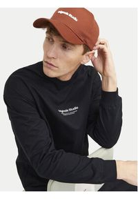 Jack & Jones Longsleeve Vesterbro 12251775 Czarny Loose Fit. Kolor: czarny. Materiał: bawełna. Długość rękawa: długi rękaw #7