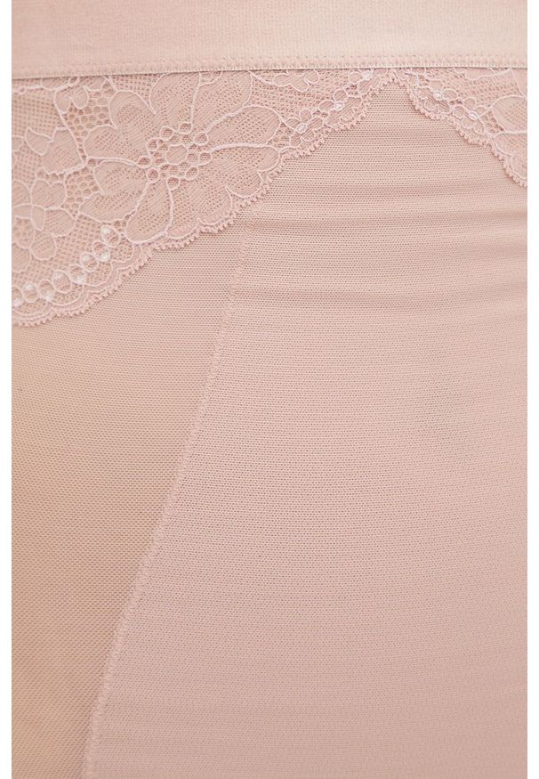 Spanx figi modelujące damskie kolor różowy. Kolor: różowy. Materiał: materiał, bawełna