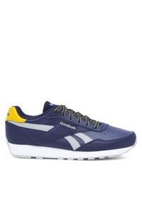 Reebok Sneakersy Rewind Run 100032926-M Granatowy. Kolor: niebieski. Materiał: skóra. Sport: bieganie