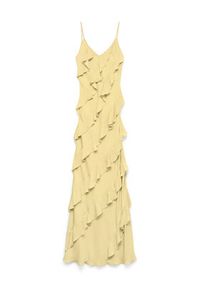 Vero Moda Sukienka wieczorowa Celyn 10348500 Żółty Regular Fit. Kolor: żółty. Materiał: syntetyk. Styl: wizytowy #3