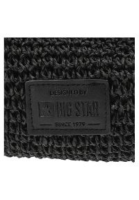 Big Star Accessories - Czarny Damski Plecak Big Star Modny Worek Na Lato. Kolor: czarny. Wzór: aplikacja. Styl: wakacyjny, boho