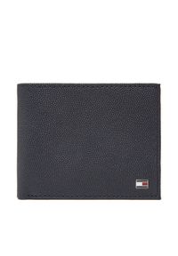 TOMMY HILFIGER - Tommy Hilfiger Duży Portfel Męski Th Flag Mini Cc Wallet AM0AM13518 Granatowy. Kolor: niebieski. Materiał: skóra