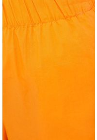 Noisy may - Noisy May szorty bawełniane damskie kolor pomarańczowy gładkie medium waist. Okazja: na co dzień. Kolor: pomarańczowy. Materiał: bawełna. Wzór: gładki. Styl: casual #4