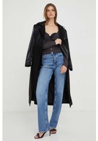 Guess kardigan damski kolor czarny lekki. Kolor: czarny. Długość rękawa: długi rękaw. Długość: długie. Wzór: ze splotem #5