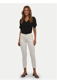 Kaffe Jeansy Zelina 10506253 Écru Slim Fit #3