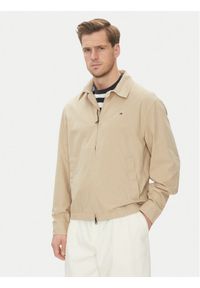 TOMMY HILFIGER - Tommy Hilfiger Kurtka przejściowa MW0MW38715 Beżowy Regular Fit. Kolor: beżowy. Materiał: bawełna