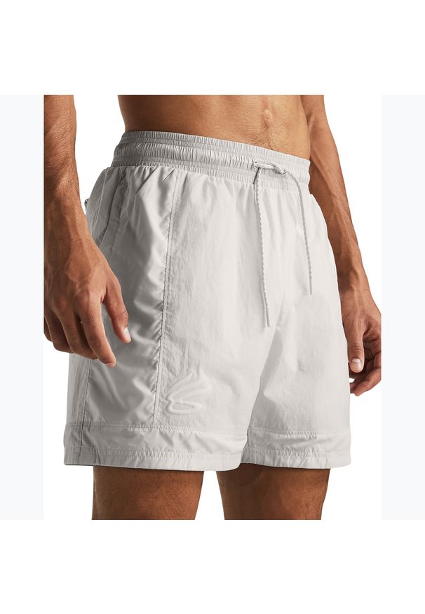 Spodenki koszykarskie męskie Under Armour Curry Woen Short. Kolor: biały. Sport: koszykówka