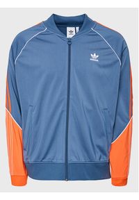 Adidas - adidas Bluza Tricot Sst Track HI3003 Niebieski Regular Fit. Kolor: niebieski. Materiał: syntetyk #5