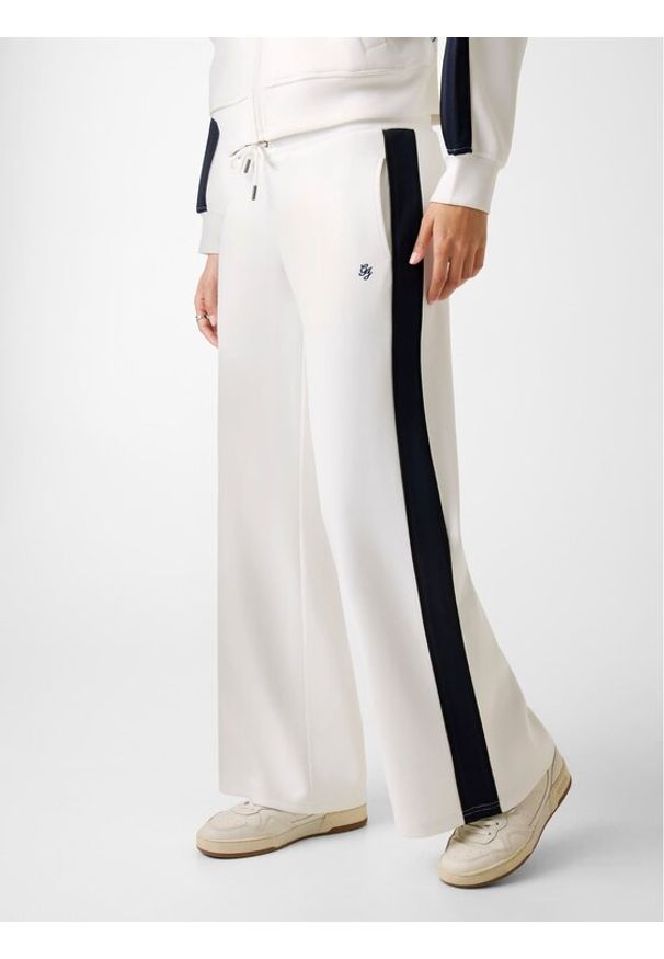 Guess Jeans Spodnie materiałowe 181544 Biały Slim Fit. Kolor: biały. Materiał: materiał