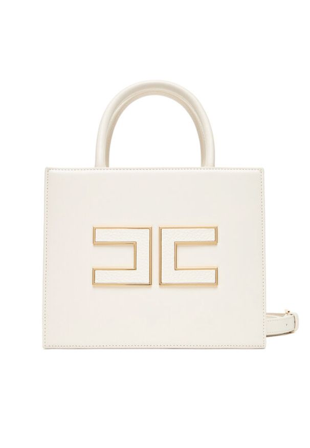 Elisabetta Franchi Torebka BS-33A-56E2-V380 Biały. Kolor: biały. Materiał: skórzane
