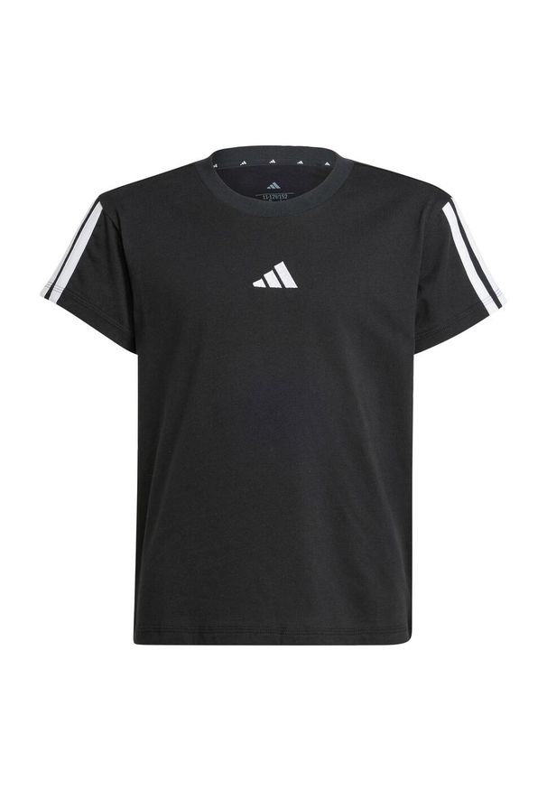Adidas - Koszulka Essentials Kids. Kolor: biały, wielokolorowy, czarny. Materiał: bawełna, materiał