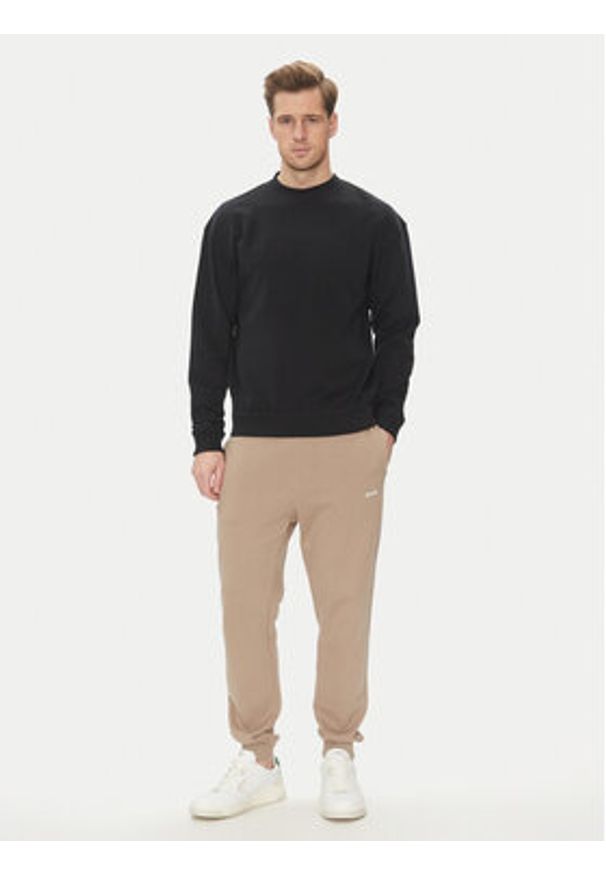 BOSS Bluza David Sweatshirt 50540505 Czarny Relaxed Fit. Kolor: czarny. Materiał: bawełna