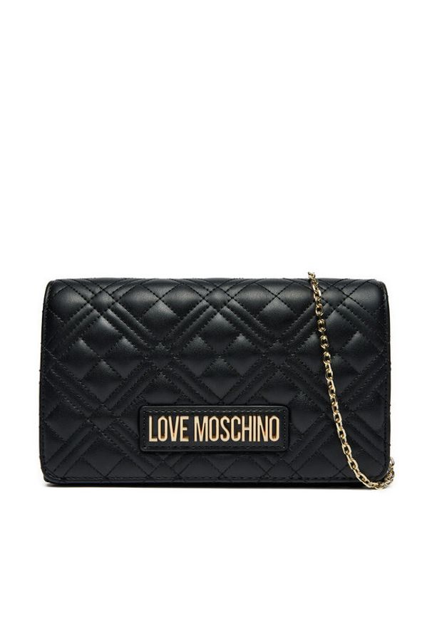 Love Moschino - LOVE MOSCHINO Torebka JC4079PP1LLA0000 Czarny. Kolor: czarny. Materiał: skórzane