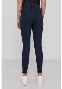 Lee jeansy Scarlett High Zip Dark Lea damskie high waist. Stan: podwyższony. Kolor: niebieski #4