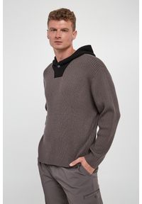 Armani Exchange - Sweter męski z kapturem ARMANI EXCHANGE. Typ kołnierza: kaptur #1