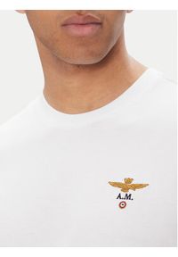 Aeronautica Militare T-Shirt 251TS1580J372 Biały Regular Fit. Kolor: biały. Materiał: bawełna