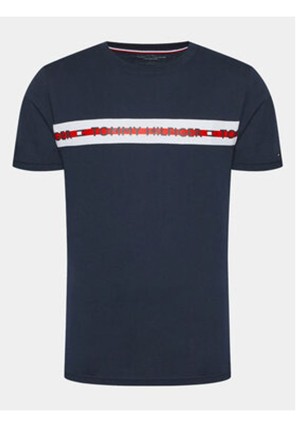 TOMMY HILFIGER - Tommy Hilfiger T-Shirt UM0UM01915 Granatowy Regular Fit. Kolor: niebieski. Materiał: bawełna