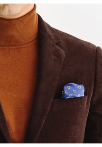 Pako Lorente - PAKO LORENTE - Brązowa sztruksowa marynarka męska. Okazja: na co dzień. Kolor: niebieski, brązowy. Materiał: sztruks. Styl: casual #10