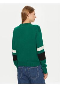 Guess Jeans Sweter W4BR11 Z3HN2 Zielony Regular Fit. Kolor: zielony. Materiał: wełna, syntetyk