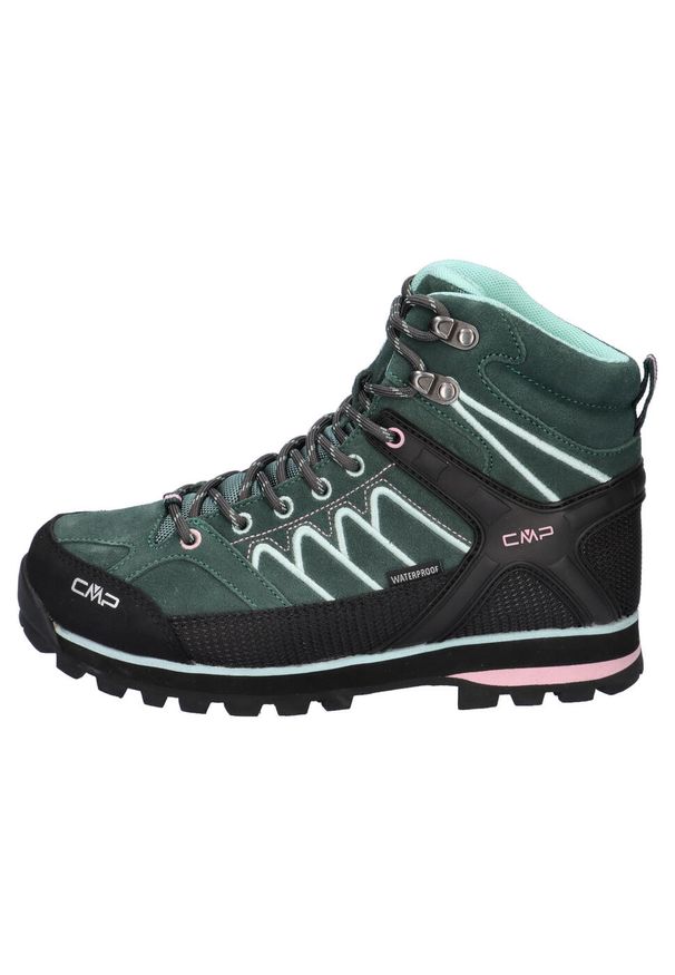Buty trekkingowe damskie CMP Moon Mid WP. Kolor: zielony. Styl: sportowy