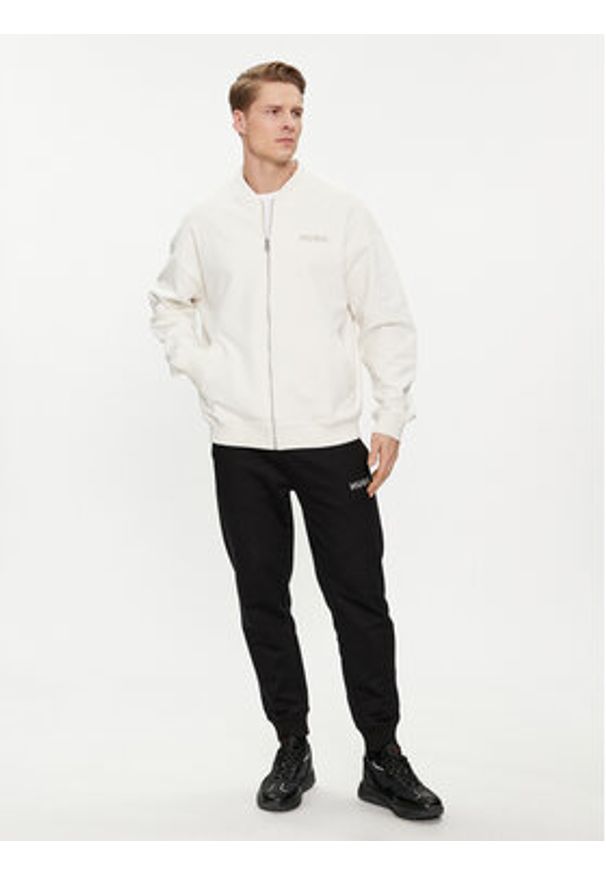 Hugo Bluza 50509978 Biały Oversize. Kolor: biały. Materiał: bawełna