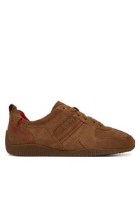 Clarks Sneakersy Meridor Lace 26320261 Brązowy. Kolor: brązowy. Materiał: skóra, zamsz #1