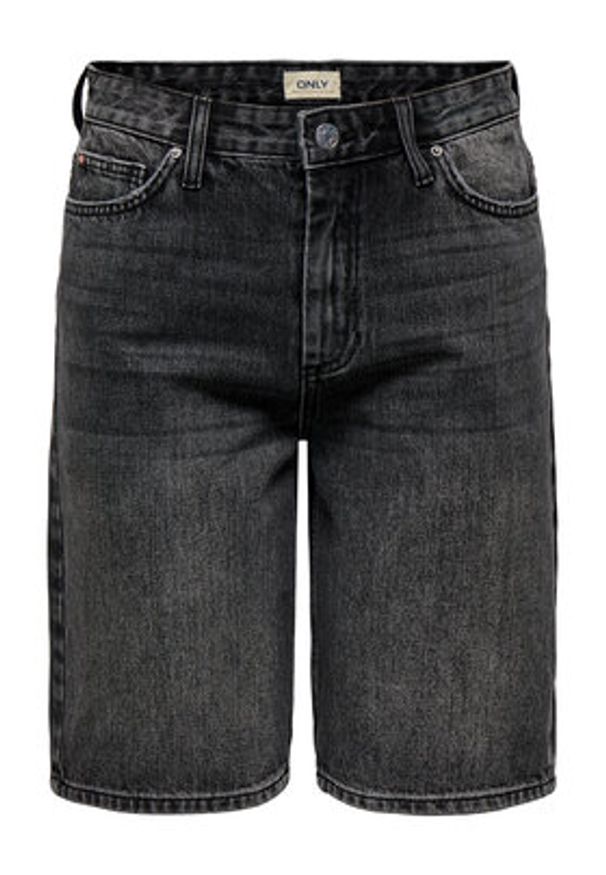 only - ONLY Szorty jeansowe Sonny 15256709 Szary Regular Fit. Kolor: szary. Materiał: bawełna