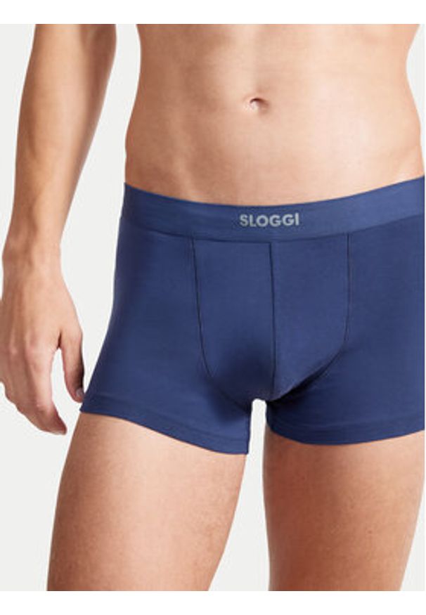 Sloggi Komplet bokserek 10222379 Niebieski. Kolor: niebieski. Materiał: bawełna