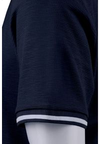 Męski T-Shirt z Dzianiny Bawełnianej - Brave Soul - Granatowy. Okazja: na co dzień. Kolor: niebieski. Materiał: bawełna. Sezon: wiosna, lato. Styl: casual #5