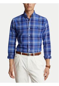 Polo Ralph Lauren Koszula 710939472001 Niebieski Slim Fit. Typ kołnierza: polo. Kolor: niebieski. Materiał: bawełna #7