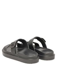 TOMMY HILFIGER - Tommy Hilfiger Klapki Double Strap FW0FW09114 Szary. Kolor: szary. Materiał: syntetyk #3