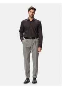 BOSS Spodnie garniturowe H-Perin-263 50567532 Szary Tapered Fit. Kolor: szary. Materiał: wełna #5