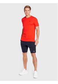 Le Coq Sportif T-Shirt 2210828 Czerwony Regular Fit. Kolor: czerwony. Materiał: bawełna