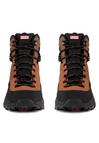Hunter Trekkingi H1-061 Brązowy. Kolor: brązowy. Materiał: nubuk, skóra. Sport: turystyka piesza #3