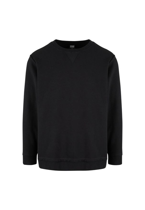 Urban Classics - Sweter Męski Crew Open Edge Oversized Jumper. Kolor: czarny