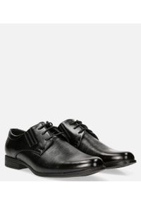 Casu - Czarne buty wizytowe sznurowane casu lxc408. Kolor: czarny. Styl: wizytowy #2