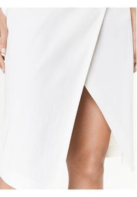 Pinko Spódnica ołówkowa Ivra 100444 A0LT Biały Slim Fit. Kolor: biały. Materiał: len, wiskoza #3