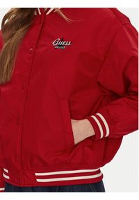 Guess Jeans Kurtka bomber W5RL43 WHAA2 Czerwony Regular Fit. Kolor: czerwony. Materiał: syntetyk #3