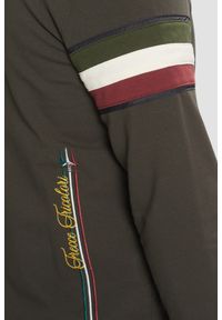 Aeronautica Militare - AERONAUTICA MILITARE Szarozielona bluza męska With Tricolor Insert. Kolor: zielony #3