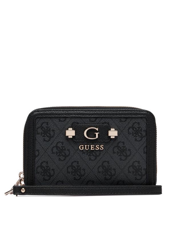 Guess Portfel Lindsey Slg SWSG97 49164 Szary ciemny. Kolor: szary. Materiał: skóra