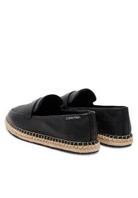 Calvin Klein Espadryle Espadrille W/Ck Hw - Lth HW0HW02390 Czarny. Kolor: czarny. Materiał: skóra #6