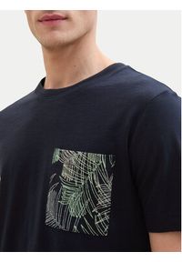 Tom Tailor T-Shirt 1040945 Granatowy Regular Fit. Kolor: niebieski. Materiał: bawełna