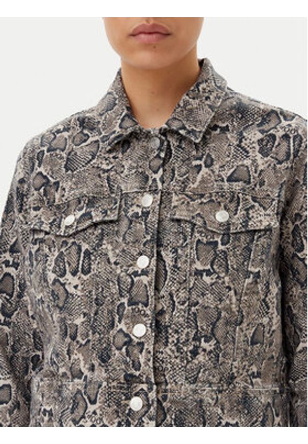 JOOP! Kurtka jeansowa 10019074 30044956 Brązowy Regular Fit. Kolor: brązowy. Materiał: bawełna