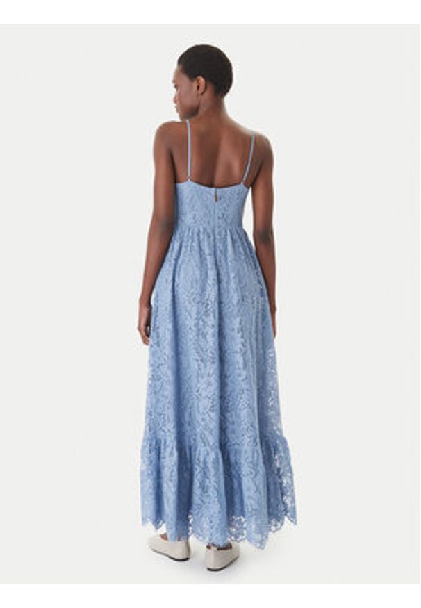 MICHAEL Michael Kors Sukienka letnia MS683HQKQ9 Błękitny Regular Fit. Kolor: niebieski. Materiał: bawełna. Sezon: lato