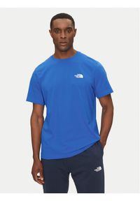 The North Face T-Shirt Simple Dome NF0A87NG Niebieski Regular Fit. Kolor: niebieski. Materiał: bawełna