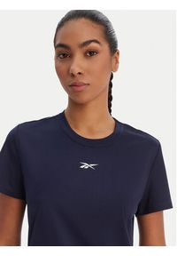 Reebok T-Shirt Essential RK25608CCW Granatowy Regular Fit. Kolor: niebieski. Materiał: syntetyk #2