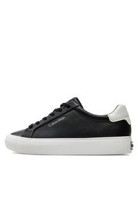 Calvin Klein Sneakersy Vulcanized Lace Up Lth HW0HW02037 Czarny. Kolor: czarny. Materiał: skóra